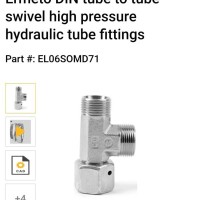 Parker EO Swivel Nut Run Tee,Size 6mm OD Material :Stainless steel MOQ (Box quantity) :3 pcs Parker PN :EL06SOMD71