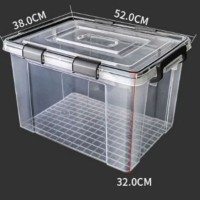 (28LITRE)Anti-Humidity Storage Box Stackable Strong Storage Container Box Stackable Storage Organizer  44X30X32.5CM
