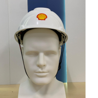 3M H701SFR-UV White Hard Hat, with 3M1990 Chinstrap, with SHELL Logo