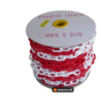 Red And White Plastic Chain Size : 6mm x 25mtr