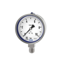 WIKA Bourdon Tube Pressure Gauges, Stainless Steel Series, 0-100 bar, 1 2" NPT [Model: 232.50]