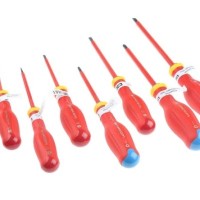 Facom Pozidriv; Slotted Insulated Screwdriver Set, 8-Piece