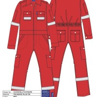 PROSEESKA FLAME RESISTANT COVERALL, TECASAFE PLUS 700
