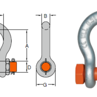 1.1 4" ( WLL 12 TON) DA-838 SHACKLE DNV 2.7.1 TYPE APPROVAL (DA-838-32 YOKE) SF 6:1