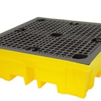 TSSBP4FW 4 DRUM SPILL PALLET FOUR WAY ENTRY 1500 KG UDL WITH DRAIN PLUG