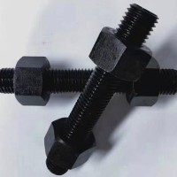 1 1per2 in - 8 un x 320mm, Studbolt ASTM A193 Gr. B7 (ANSI B18.2.1) c w 2 units of heavy hex nut ASTM A194 Gr. 2H (ANSI B18.2.2) - Plain