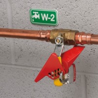 BALL VALVE LOCKOUT, FITS VALVE 1 4 TO 1'' DIA