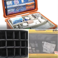 First Aid Kit Pelican Case  Empty Pelican case with compartments (without first aid items)