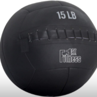 Fitness First Soft Wall Ball, 15lbs, black