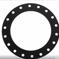 BLACK VITON RUBBER GASKET FULL FACE, 3MM THK SIZE : DN450 X 150#
