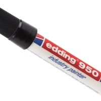 Edding Black 10mm Broad Tip Paint Marker Pen for use with Metal
