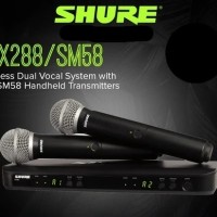 SHURE WIRELESS DUAL VOCAL SYSTEM BLX288 SM58 (1 SET)