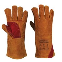 Portwest Brown Leather Welding Gloves, Size 12
