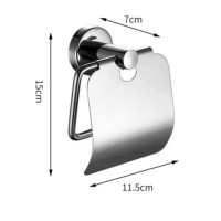 TOILET TISSUES PAPER ROLL HOLDER WALL MOUNT COVER