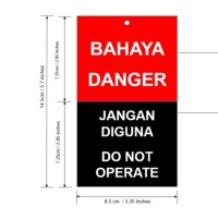Danger, Do Not Operate Tag