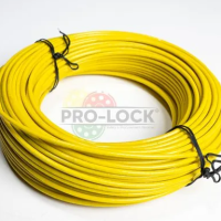 Pro-lock 50M Cable, Yellow, WIREY50, 2.5mm 7x7 Multi Stranded Galvanised Steel