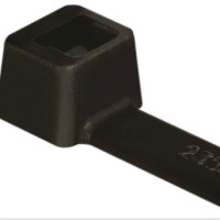 HellermannTyton Cable Tie, Inside Serrated, 270mm x 4.6 mm, Black Polyamide 6.6 (PA66), Pk-100