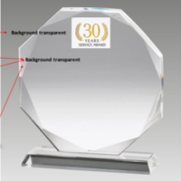 Crystal Plaque 17.5cm H