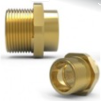 Hawke 476 brass nickel plated reducer, M25(M) x M20(F)
