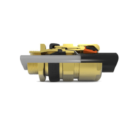 Hawke 501\453\RAC\O\M20 brass nickel plated cable gland c\w locknut, earth tag, nylon washer & serrated washer