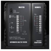 AMPCOM Network Cable Tester RJ45 RJ11 Network Cables & Connectors Type: Cat 5e, Cat 6, Cat 6a  Cable Length: 80cm  (L x W x H): 20cm*10cm*5cm  AMPCOM