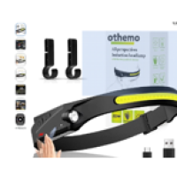 Othemo 230 Led Headlamp, 230 Wide Beam Head Lamp, Motion Sensor Led Headlamp Rechargeable