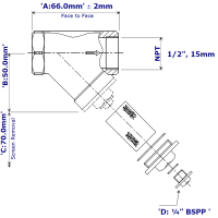 600# (1440 PSI) Screwed NPT Y Type Strainer