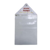 PVC ZIPLOCK PERMIT TO WORK DOCUMENT HOLDER