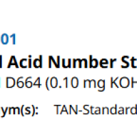 Total Acid Number Standard, ASTM D664 (0.10mgKOH gm)