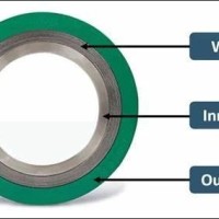SPIRAL WOUND GASKET ASME B16.20 C W SS316L INNER & OUTER RING SS316L WINDING & GRAPHITE