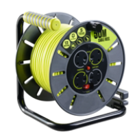 RS PRO 50M 4 SOCKET TYPE G - BRITISH CABLE REEL OPEN REEL
