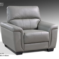 HALF LEATHER 1 SEATER SOFA