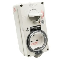 WEATHERPROOF SWITCHED SOCKET OUTLET 13A