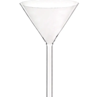 Bohemia Cristal Funnel with 60 Angle and Short Arm (250 mm, H26), Boro 3.3,