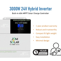 "3000W 24V Solar Hybrid Pure Sine Wave Inverter - 60A MPPT SCC"