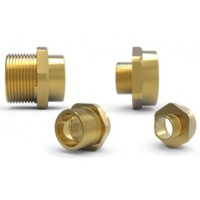 Hawke 476 brass nickel plated reducer, M25(M) x M20(F)
