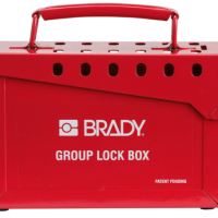 Brady Portable Metal Group Lock Box, Small