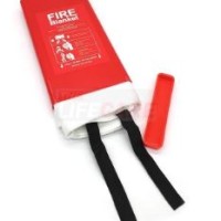 Fire Fighting Fiberglass Fire Blanket 1m x 1m with Hard Case Standard: EN-1869:1997
