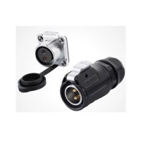 CNLINKO 2 PIN DIN POWER POWER AVIATION CONNECTOR MALE PLUG FIT SOLAR PORT OUTDOOR WATERPROOF IP67 DIRECTLY TO BATTERIES ADAPTER