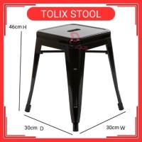 30x46cm Tolix Stool Indoor Outdoor Metal Chair