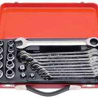 PS - KENNEDY KEN5823980K 10-19mm RATCHET SPANNER & SOCKET SET