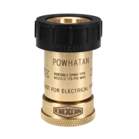 DIXON Brass Bumpered Fog Nozzle - 1" Female NST(NH) -BBN100NST  NHT