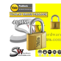YALE Hardened Steel Solid Brass Padlock 40mm