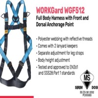WORK GARD FULL BODY HARNESS + DOUBLE LANYARD #710WGF SET (SIRIM DOSH)