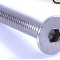 304 Stainless Steel M8 Countersunk Screw Flat Head Screw Allen Bolt DIN7991 Skru Length : 45mm