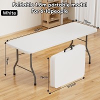 OKURA Meja Lipat 6FT Foldable Banquet Table