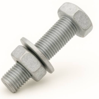 M12 X 35MM SS316 HEX HEAD BOLT C\W NUT AND FLAT WASHER