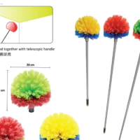 RAYACO HOUSEHOLD   COMMERCIAL MULTI PURPOSE CEILING BRUSH   FAN BRUSH (1006)Penyapu Sawang Bulat, Cobweb Brush
