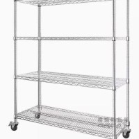 Warehouse wire mesh shelf stainless steel (609X355X1200)