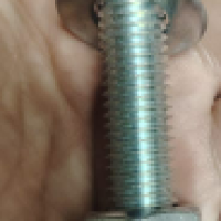 M12 X80MM LG. HEX BOLT C W 2 NUTS & 1WASHER. 8.8 HOT DIPPED GALVANIZED (FULL THREADED)